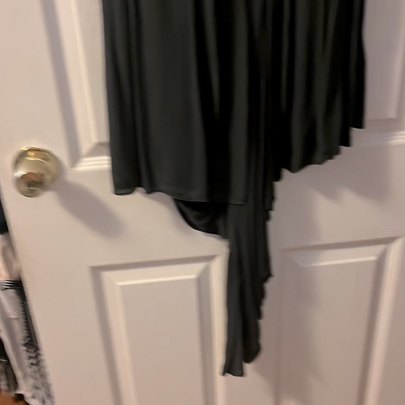 TOPSHOP BOUTIQUE GRAY GRECIAN EMBROIDERED ASYMMETRICAL MINI DRESS SIZE US 12 - Picture 3 of 7